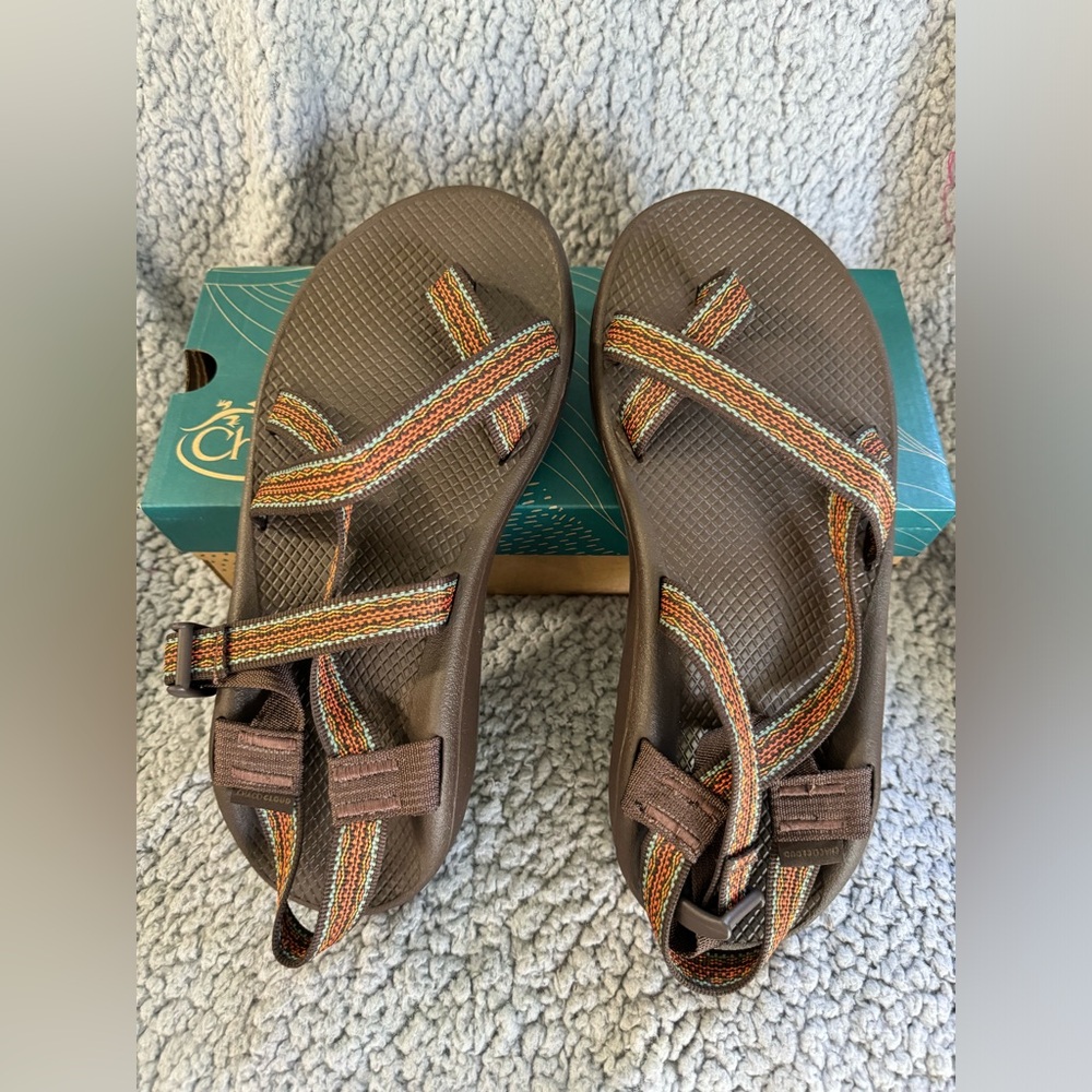 Chaco MEN'S Z/CLOUD 2 ADJUSTABLE STRAP CUSHIONED SANDAL size 12.
